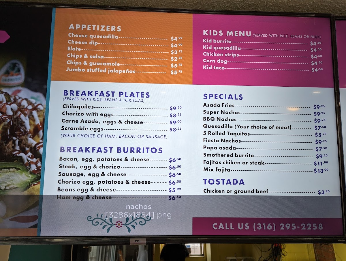 Goyo's Mexican Fast Food Menu - Image 1