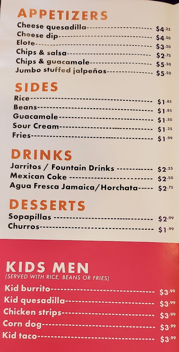 Goyo's Mexican Fast Food Menu - Image 2